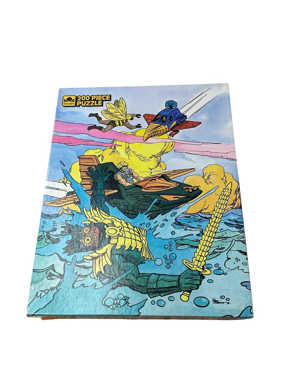 Vintage Masters of the Universe He-Man 200 Piece Golden Jigsaw Puzzle